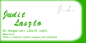 judit laszlo business card