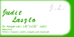 judit laszlo business card